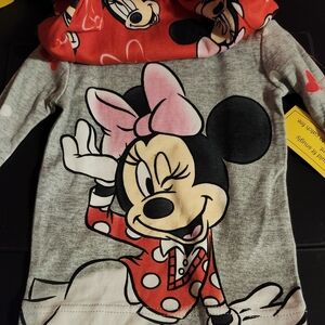 Disney Minnie Mouse Kids pajamas shirt - Gray and Red